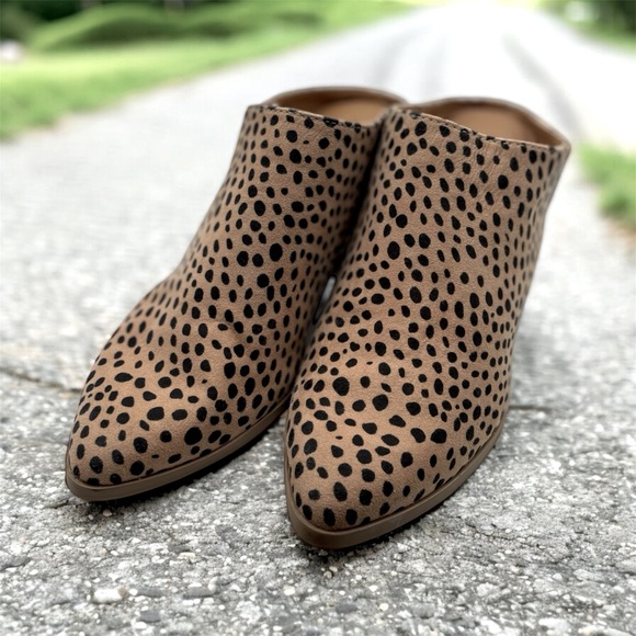 Universal Thread Shoes - TOBI HEELS BROWN LEOPARD Shoes Slip on Mule size 8